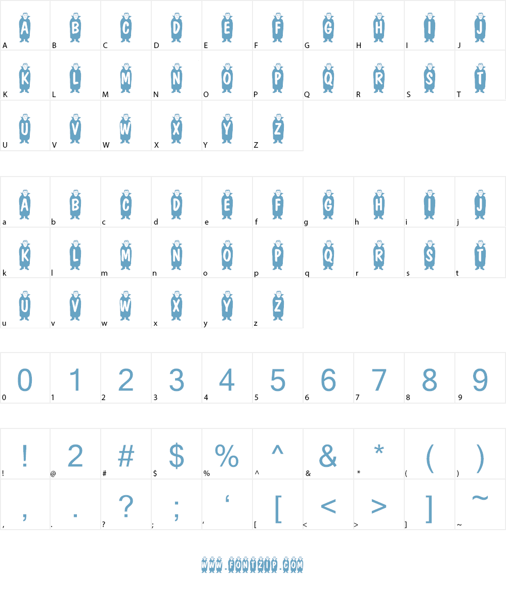 KR Drak Font Character